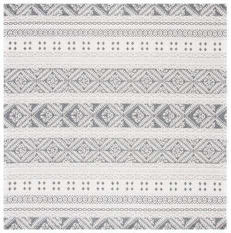 Safavieh Augustine 6'-4" x 6'-4" Rug in Anthracite / Cream