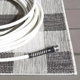 Safavieh Courtyard 4'-0" x 5'-7" Rug in Grey / Dark Grey