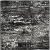 Safavieh Adirondack 5'-0" x 5'-0" Rug in Silver / Black