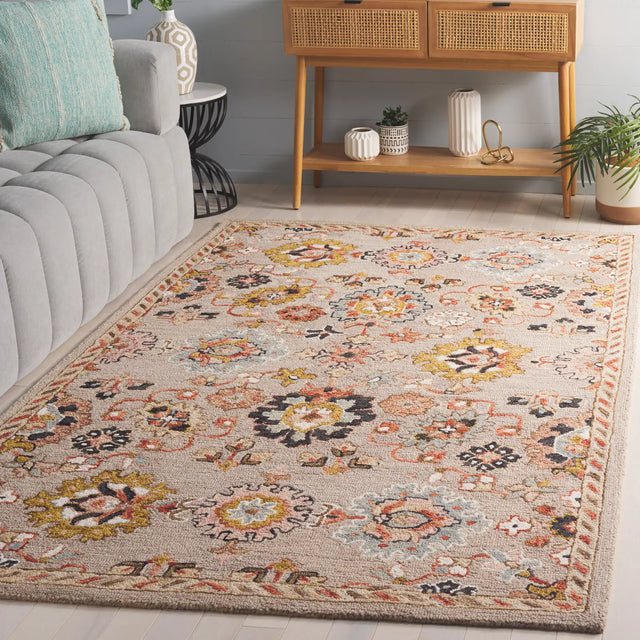 Safavieh Aspen 4'-0" x 6'-0" Rug in Grey / Pink