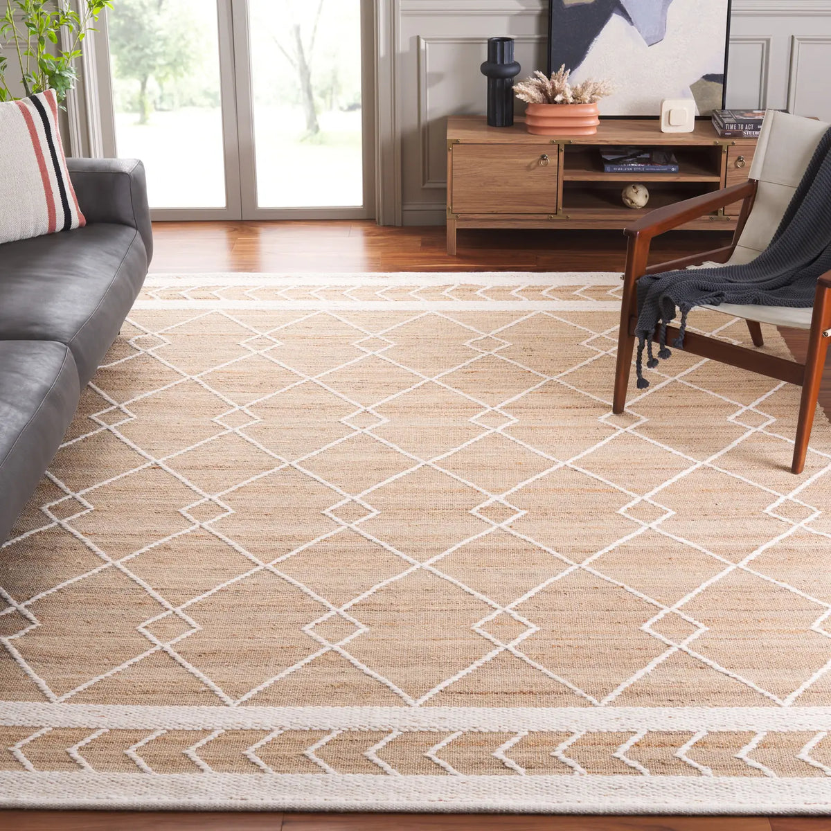 Safavieh Natural Fiber 6'-0" x 9'-0" Rug in Natural / Ivory