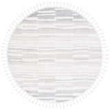 Safavieh Moroccan Tassel Shag 6'-7" x 6'-7" Rug in Beige / Ivory