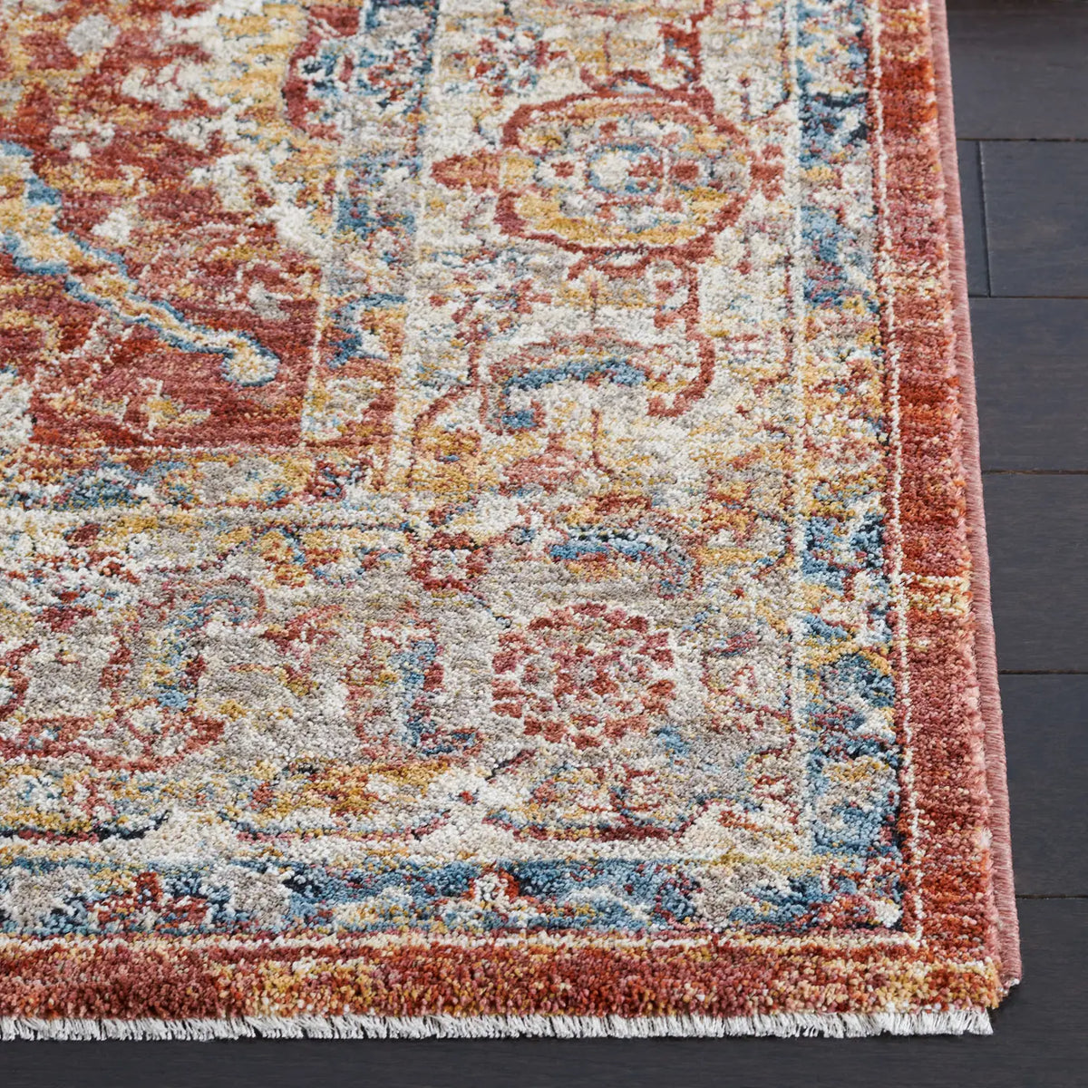 Safavieh Valencia 4'-0" x 6'-2" Rug in Rust / Beige