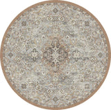 Dynamic Rugs Ancient Garden 57275 Beige/Multi Rug - Round