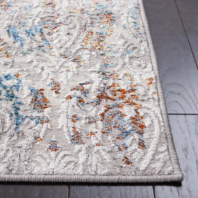Safavieh Amelia 4'-5" x 6'-5" Rug in Grey / Blue Gold