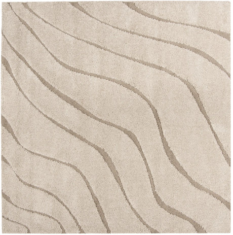 Safavieh Florida Shag 6'-7" x 6'-7" Rug in Cream / Beige