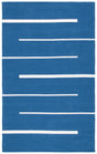 Safavieh Montauk 4'-0" x 6'-0" Rug in Navy / Ivory