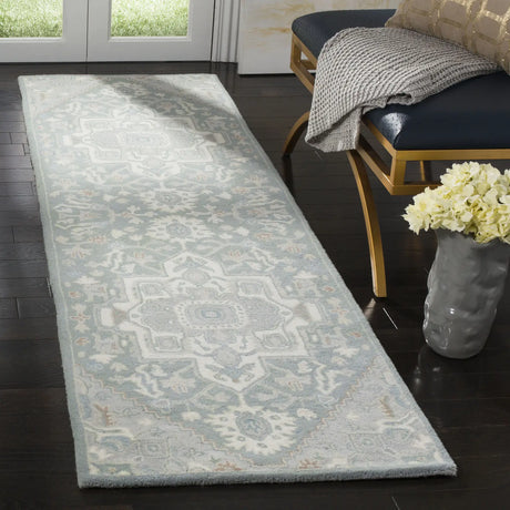 Safavieh Heritage 2'-3" x 8'-0" Rug in Blue / Ivory