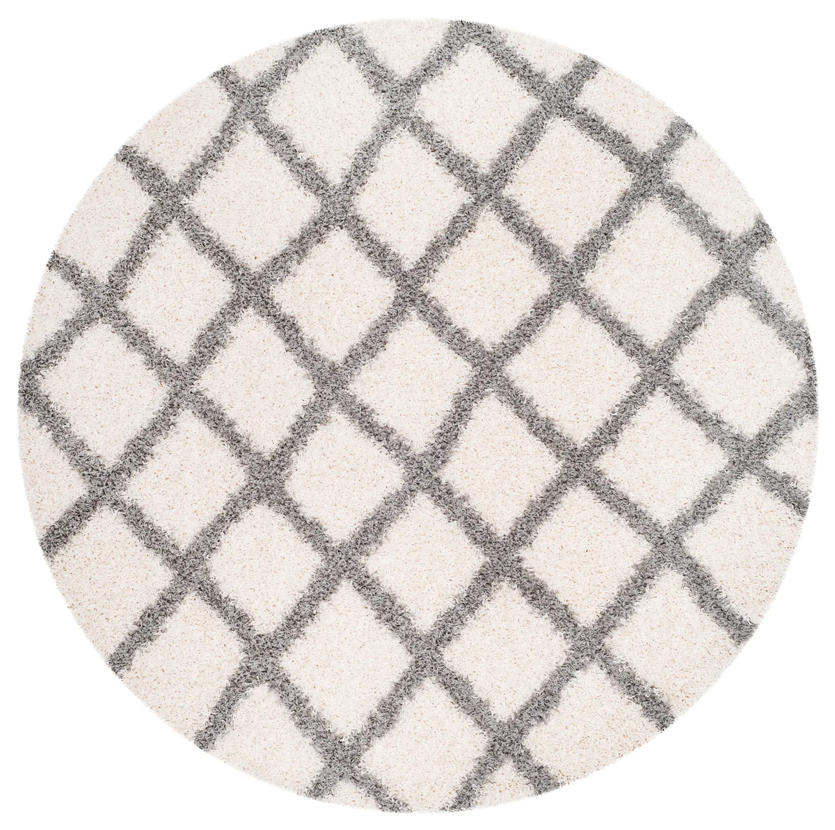 Safavieh Sgd-Dallas Shag 6'-0" x 6'-0" Rug in Ivory / Grey