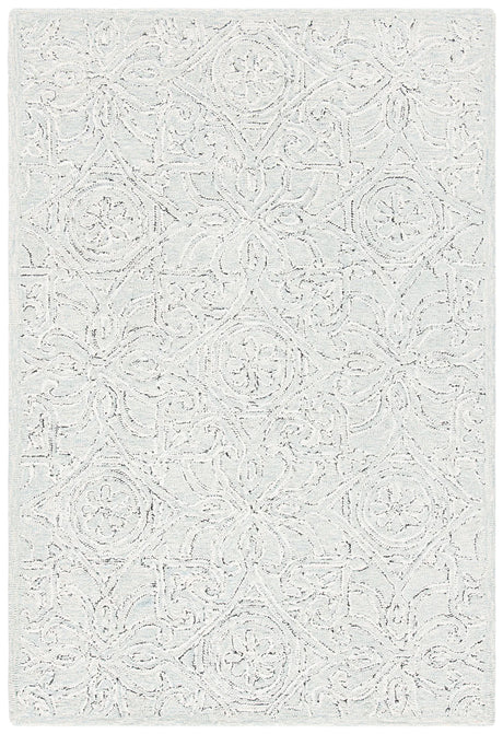 Safavieh Micro-Loop 4'-0" x 6'-0" Rug in Grey / Ivory