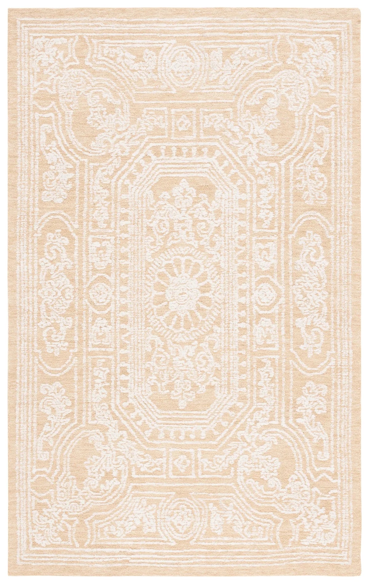 Safavieh Ebony 4'-0" x 6'-0" Rug in Ivory / Gold