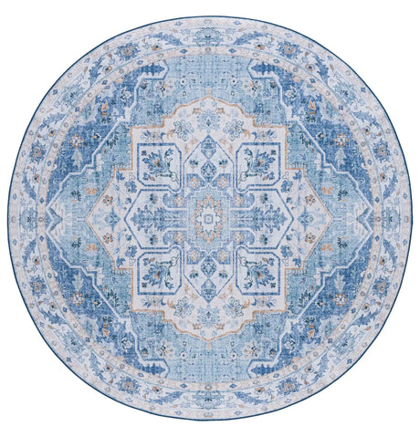 Safavieh Tucson 6'-0" x 6'-0" Rug in Light Blue / Blue