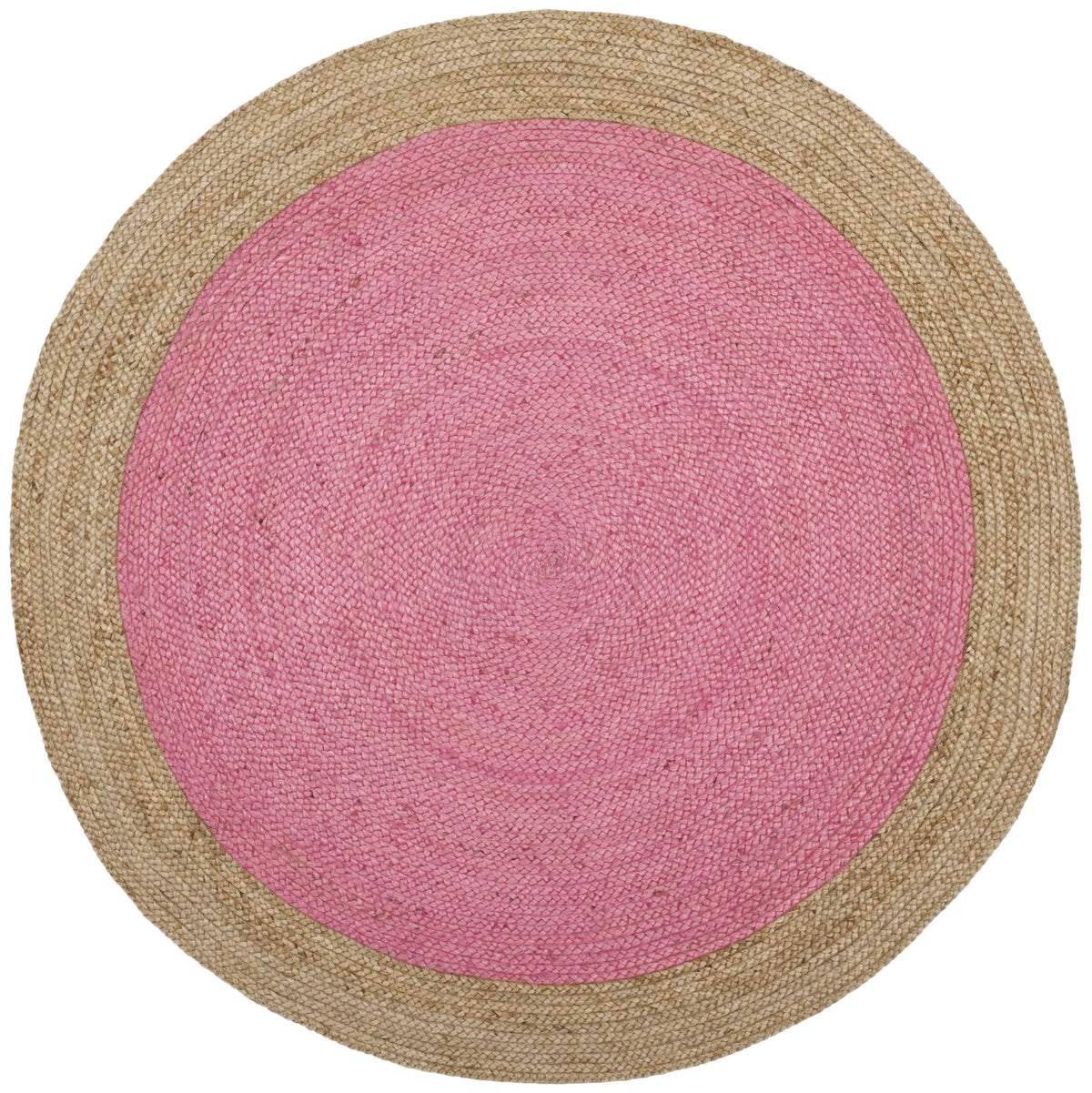 Safavieh Natural Fiber 5'-0" x 5'-0" Rug in Pink / Natural