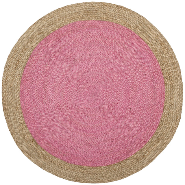 Safavieh Natural Fiber 5'-0" x 5'-0" Rug in Pink / Natural