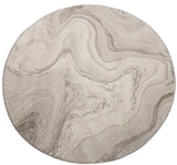 Dynamic Rugs Eclipse 63436 Power Loomed Modern Beige Rug - Round