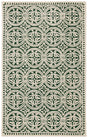 Safavieh Cambridge 4'-0" x 6'-0" Rug in Dark Green / Ivory
