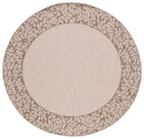 Safavieh Courtyard 6'-7" x 6'-7" Rug in Natural / Brown