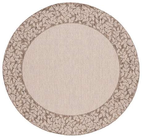 Safavieh Courtyard 6'-7" x 6'-7" Rug in Natural / Brown
