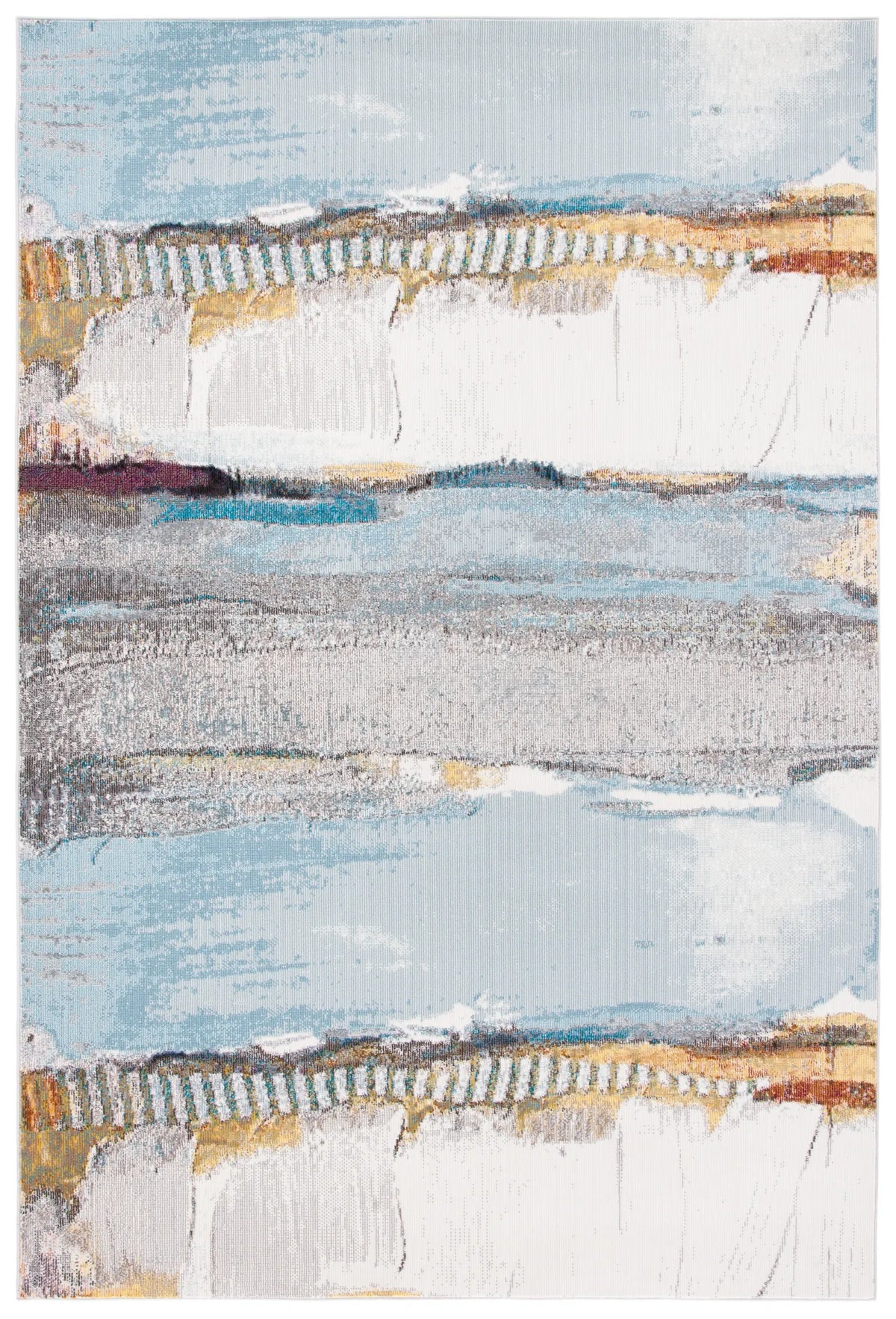 Safavieh Aria 4'-0" x 6'-0" Rug in Ivory / Light Blue