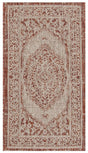 Safavieh Courtyard 2'-0" x 3'-7" Rug in Light Beige / Terracotta