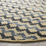Safavieh Montauk 6'-0" x 6'-0" Rug in Gold / Blue/Black