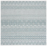 Safavieh Courtyard 6'-7" x 6'-7" Rug in Ivory / Turquoise