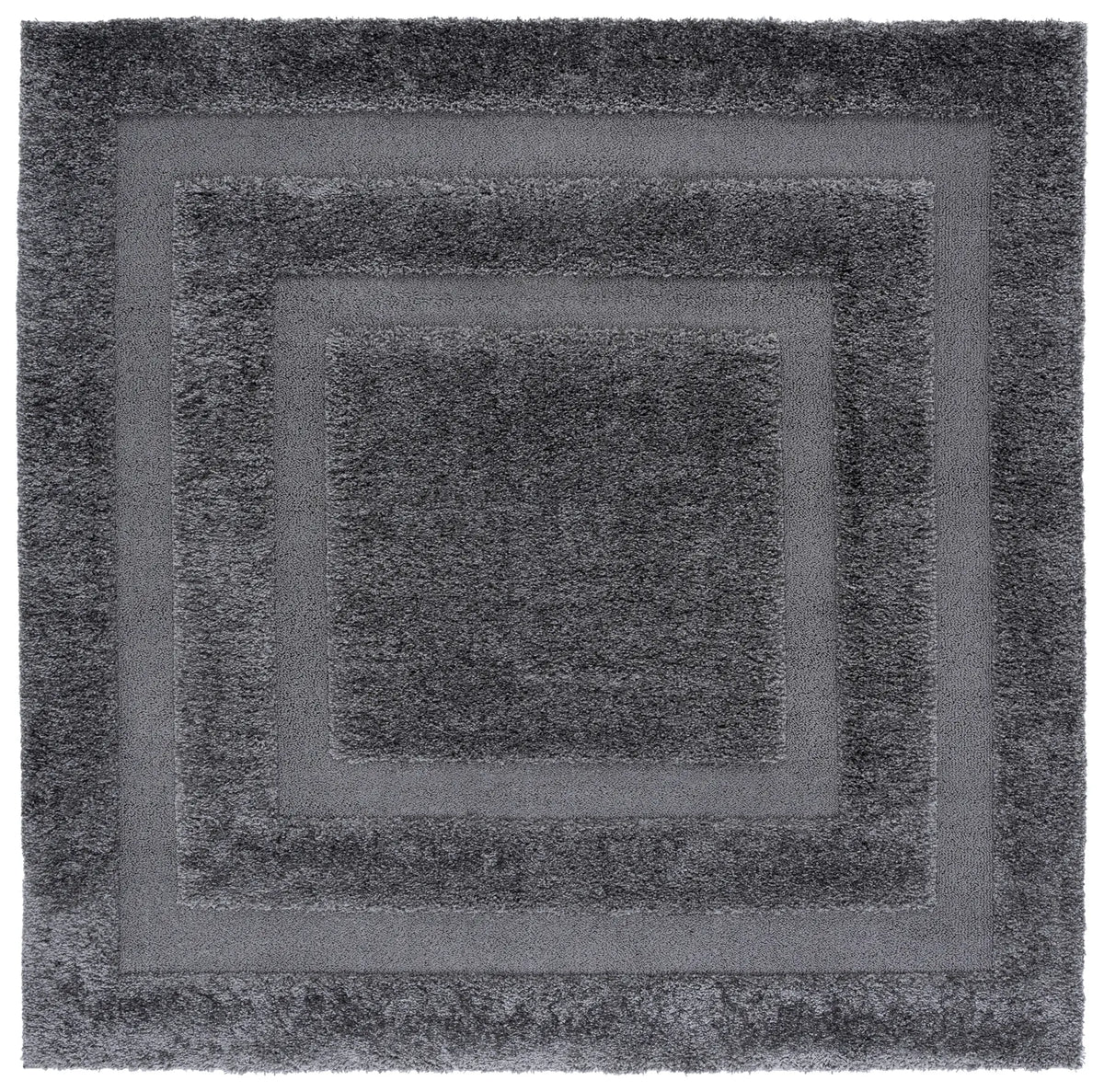 Safavieh Florida Shag 6'-7" x 6'-7" Rug in Grey / Grey