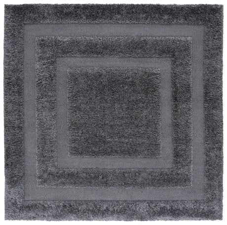 Safavieh Florida Shag 6'-7" x 6'-7" Rug in Grey / Grey