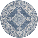 Safavieh Micro-Loop 5'-0" x 5'-0" Rug in Blue / Ivory
