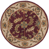 Safavieh Heritage 3'-6" x 3'-6" Rug in Red / Ivory