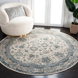 Safavieh Valencia 6'-4" x 6'-4" Rug in Ivory / Blue