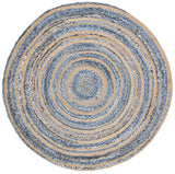 Safavieh Cape Cod 5'-0" x 5'-0" Rug in Blue / Natural