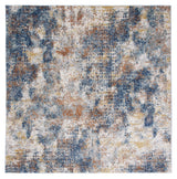 Safavieh Aston 6'-7" x 6'-7" Rug in Navy / Gold