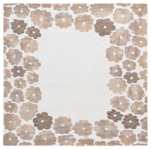 Safavieh Jardin 6'-0" x 6'-0" Rug in Beige / Ivory