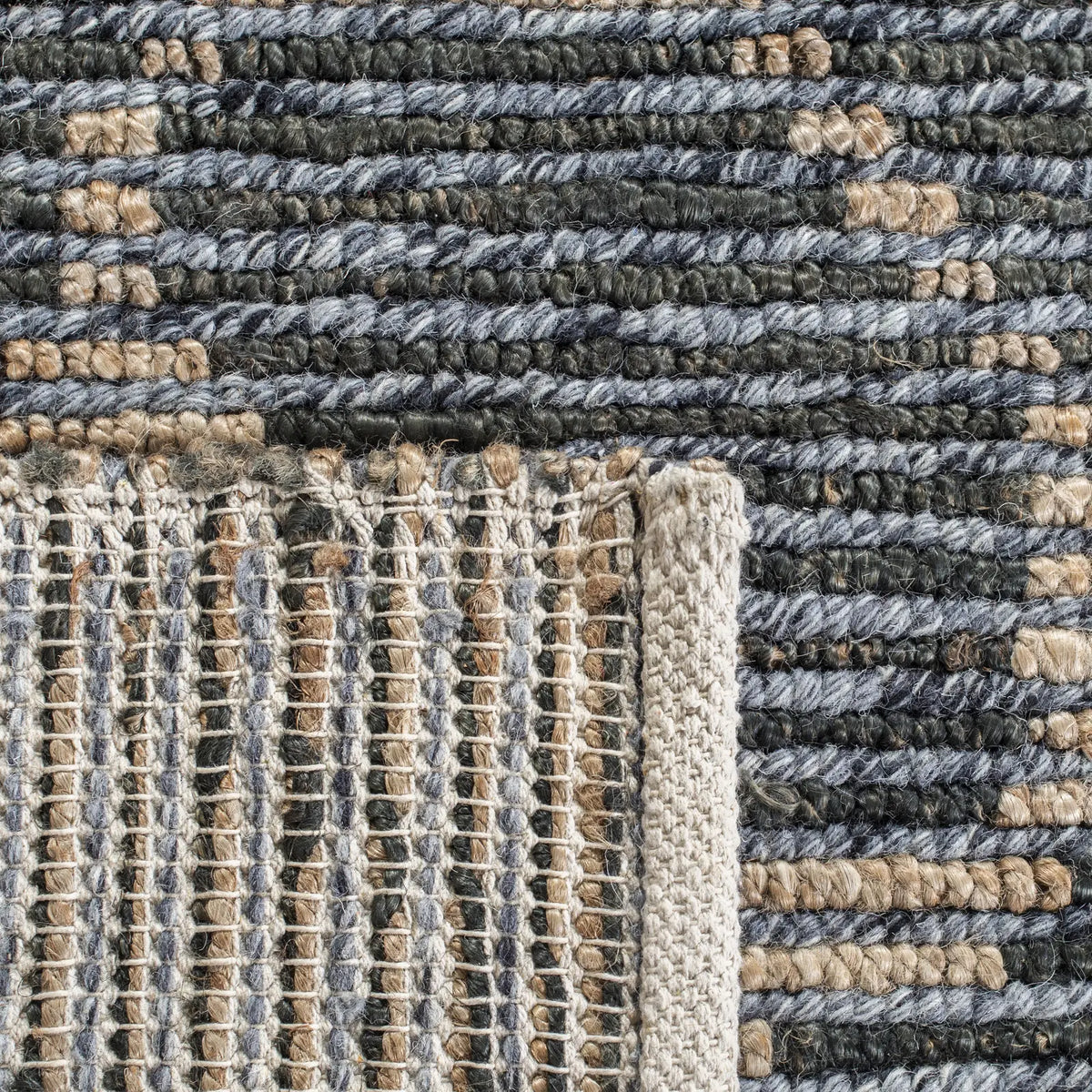 Safavieh Natural Fiber 4'-0" x 6'-0" Rug in Beige / Charcoal