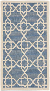 Safavieh Courtyard 2'-0" x 3'-7" Rug in Blue / Beige
