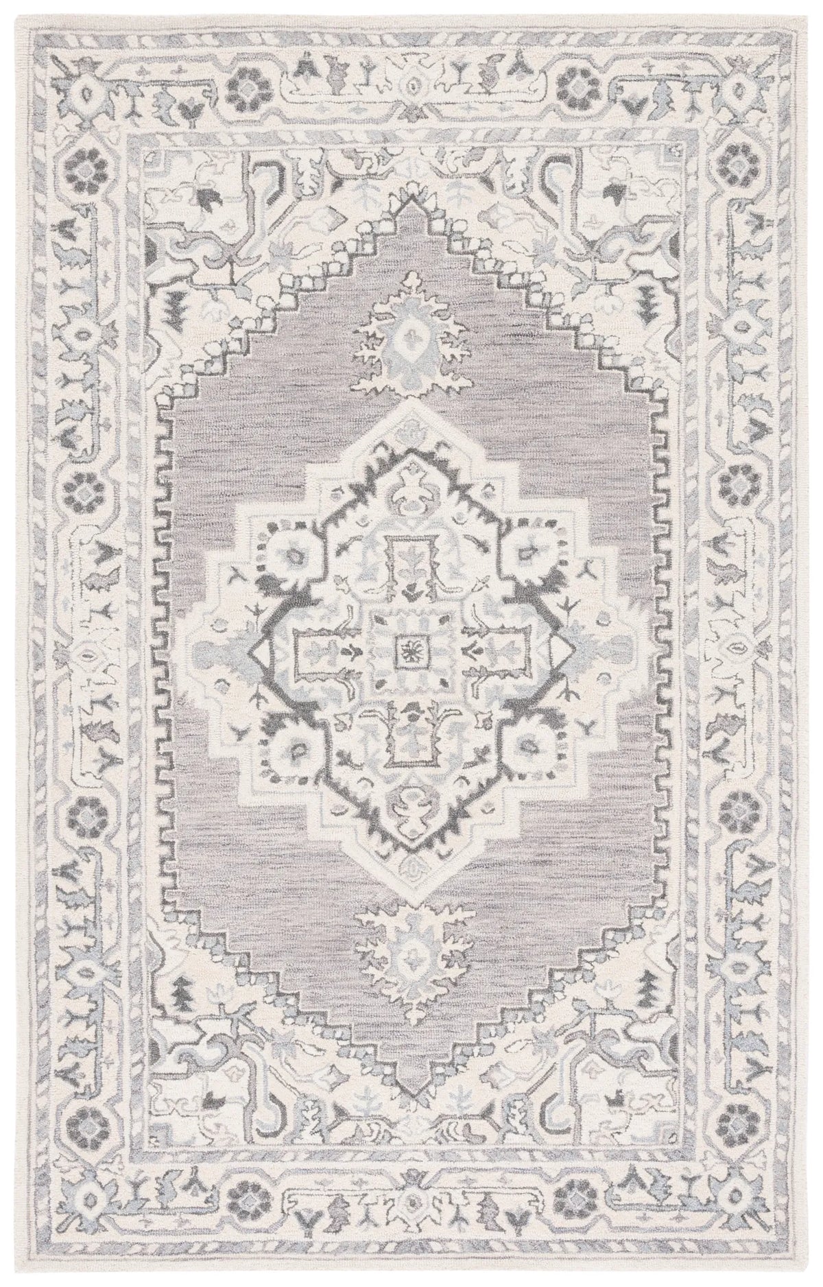 Safavieh Metro 4'-0" x 6'-0" Rug in Grey / Ivory
