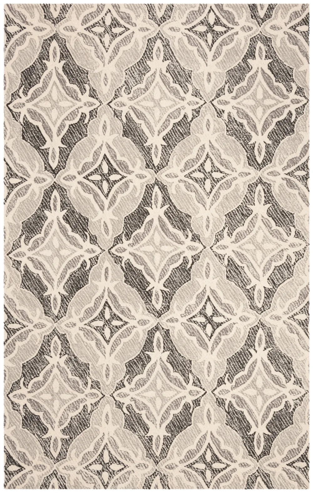 Safavieh Micro-Loop 8'-0" x 10'-0" Rug in Grey / Multi