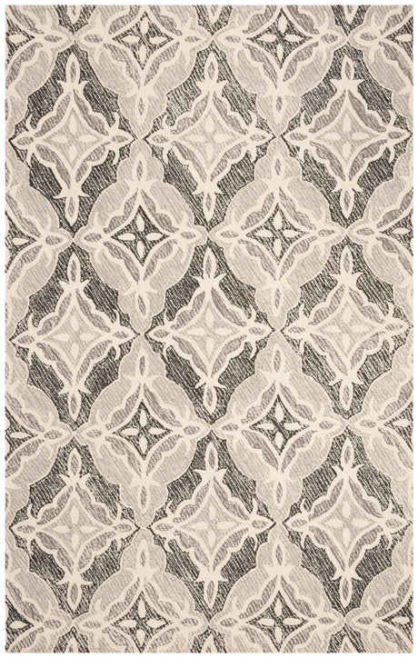 Safavieh Micro-Loop 8'-0" x 10'-0" Rug in Grey / Multi