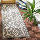Safavieh Courtyard 2'-7" x 8'-2" Rug in Grey / Beige