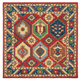 Safavieh Heritage 6'-0" x 6'-0" Rug in Red / Gold