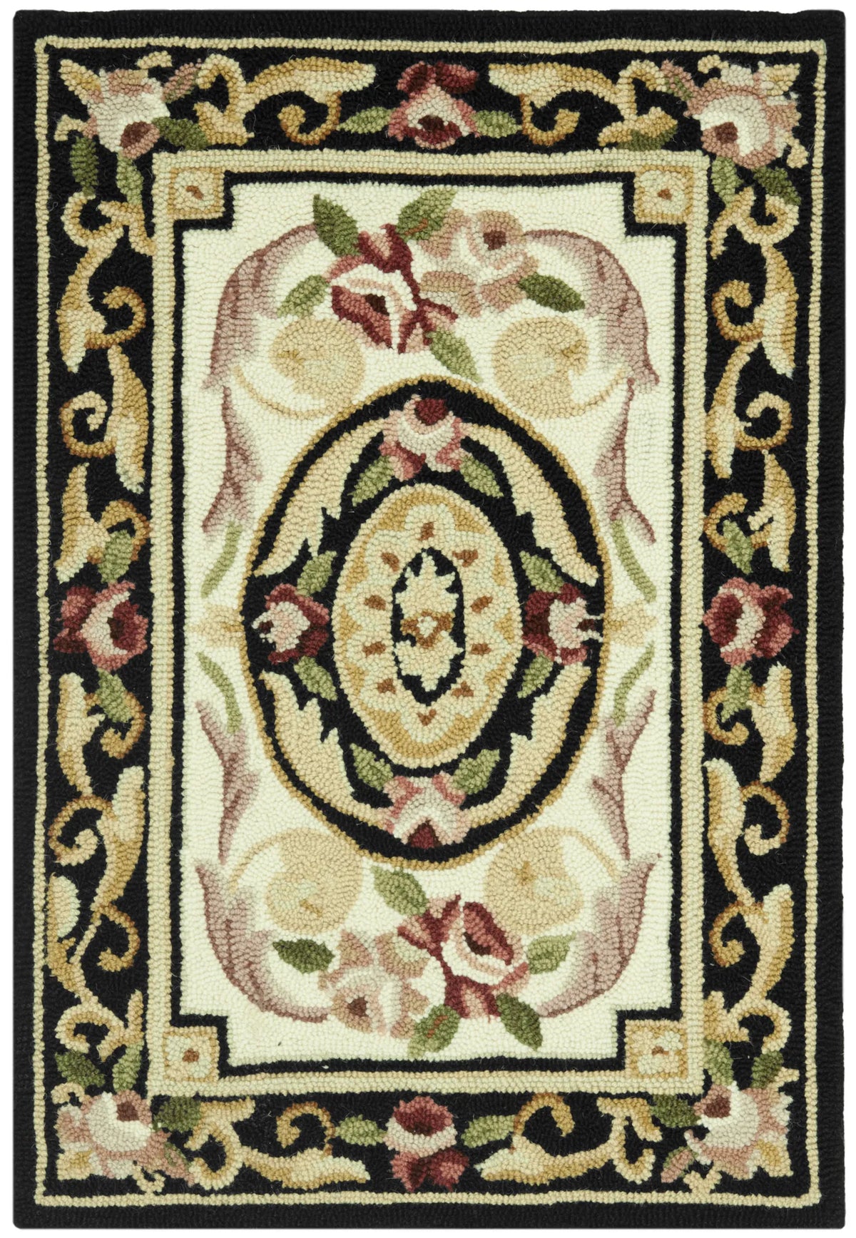 Safavieh Chelsea 1'-8" x 2'-6" Rug in Ivory / Black