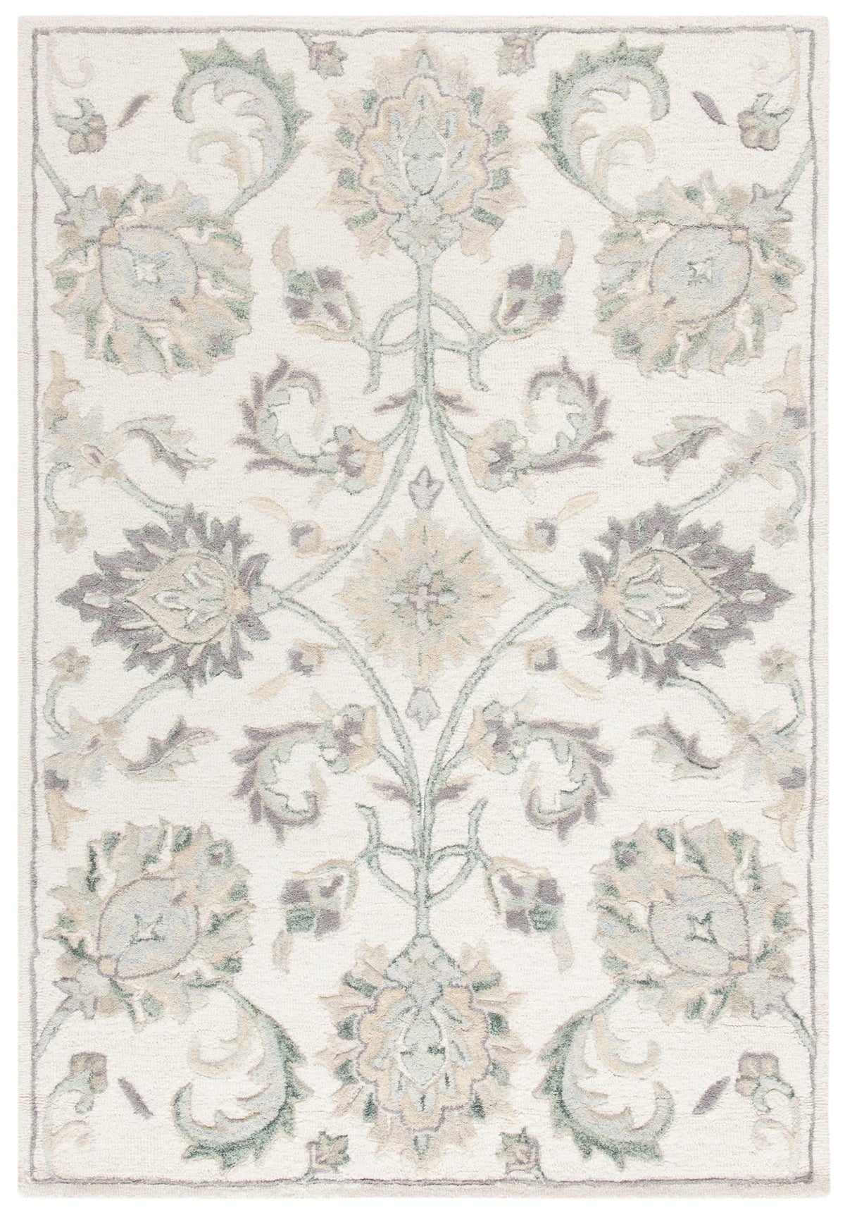 Safavieh Glamour 4'-0" x 6'-0" Rug in Ivory / Grey