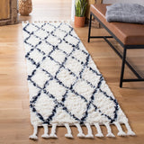 Safavieh Casablanca 2'-3" x 8'-0" Rug in Navy / Ivory