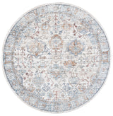 Safavieh Jasmine 5'-3" x 5'-3" Rug in Ivory / Blue