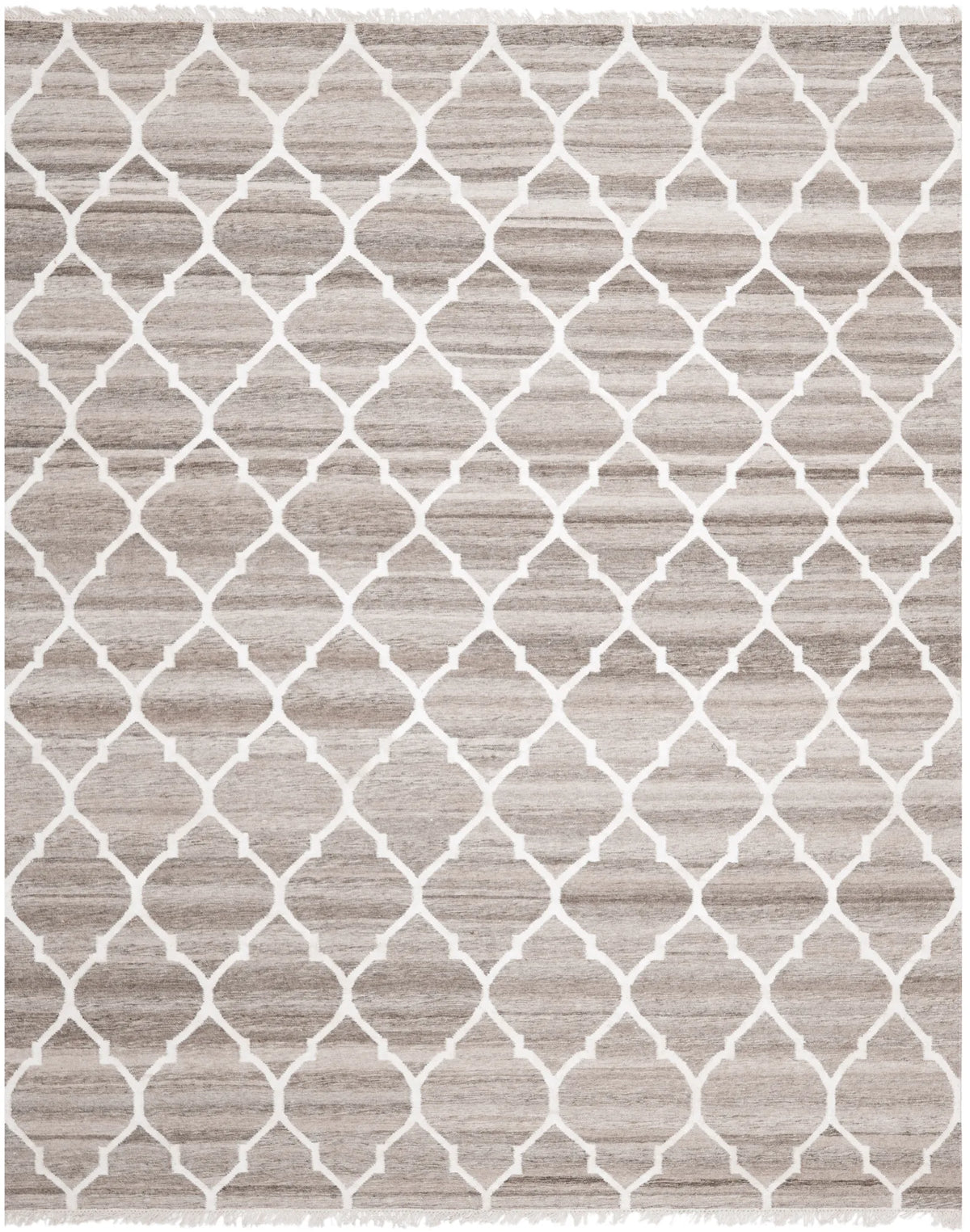 Safavieh Natural Kilim 10'-0" x 14'-0" Rug in Light Grey / Ivory