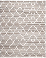 Safavieh Natural Kilim 10'-0" x 14'-0" Rug in Light Grey / Ivory