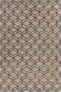 Chandra Ethel ETH-52802 Black / Natural rug, flat view