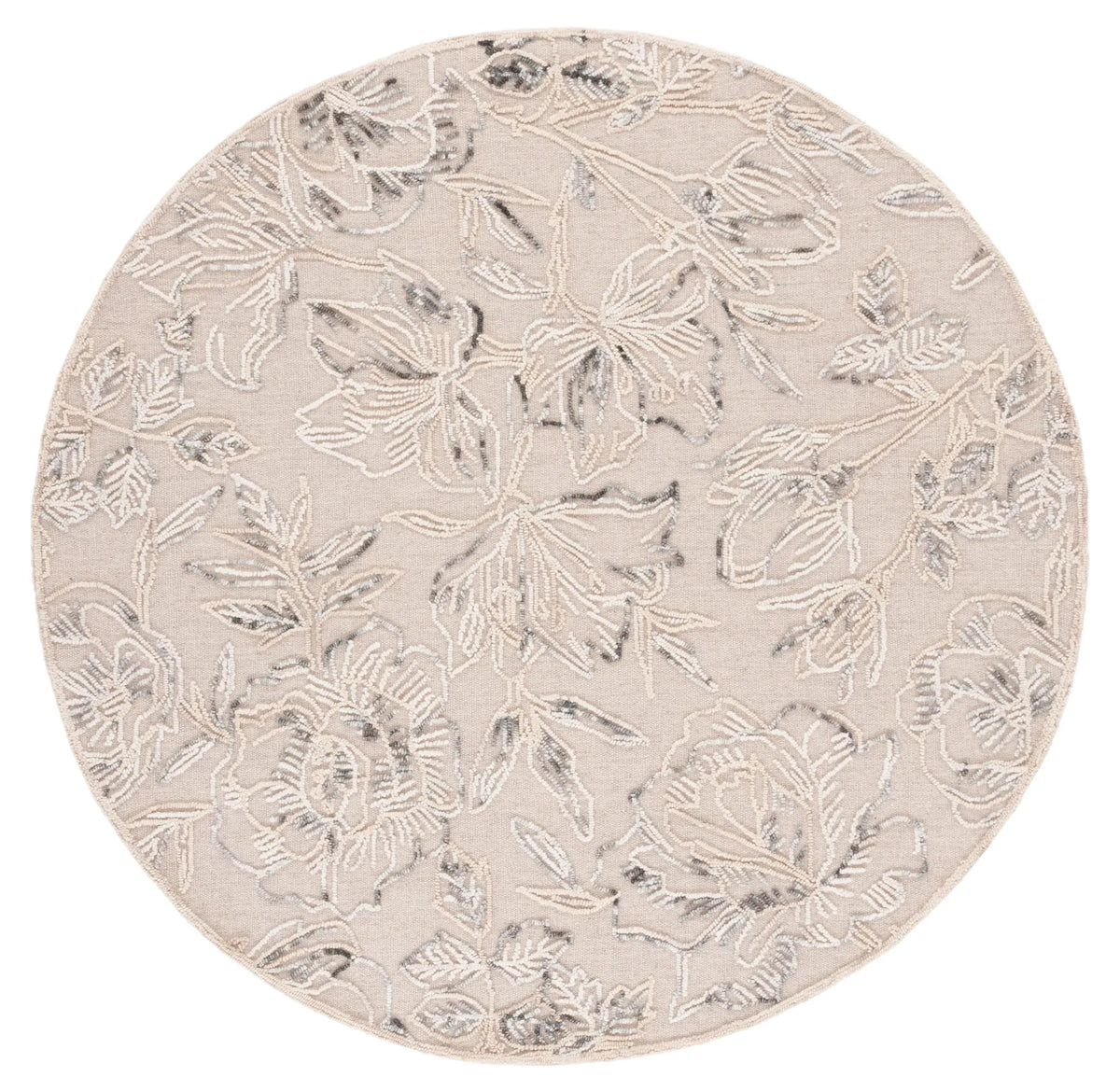Safavieh Trace 6'-0" x 6'-0" Rug in Beige / Grey