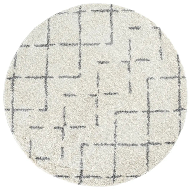 Safavieh Arizona Shag 6'-7" x 6'-7" Rug in Ivory / Grey
